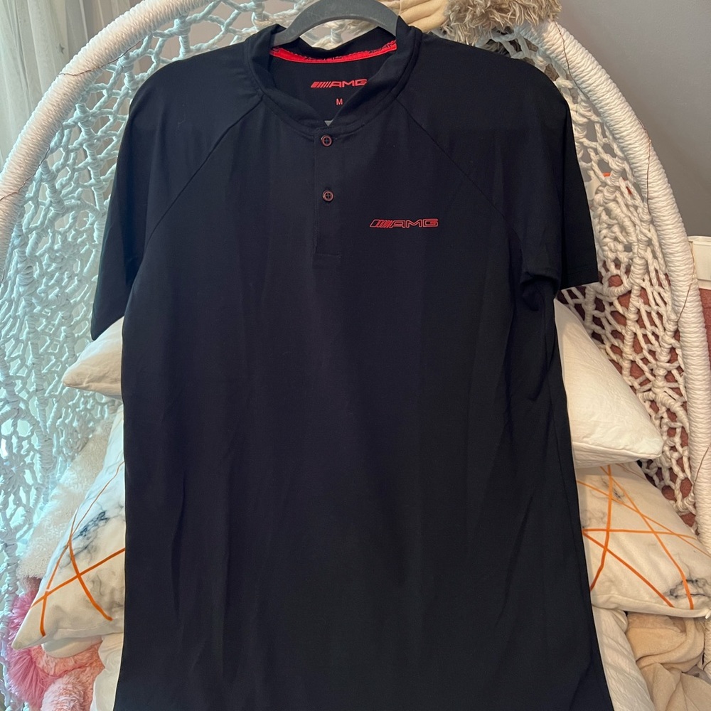 AMG Long Sleeve shirt. Semi collar